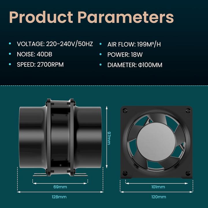 Immagine prodotto HG Power Rohrventilator