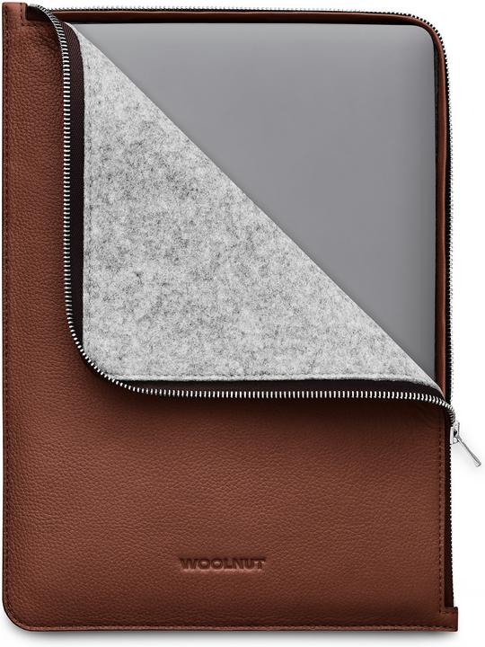 Woolnut Folio in pelle -suojatasku 13/14" MacBook, konjakki (14", Apple)