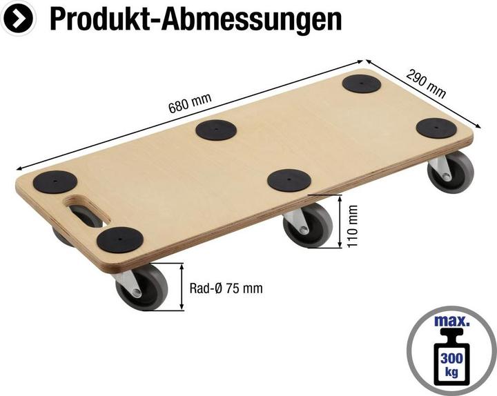 Image du produit Meister Rouleau de transport (300 kg)