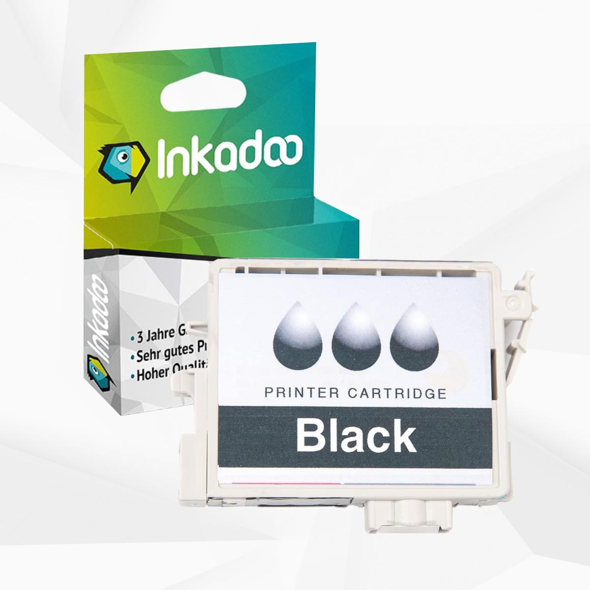 Thumbnail - Inkadoo, Druckerpatrone, Druckerpatronen kompatibel zu Epson C13T05484010 / T0548 Tintenpatrone, schwarz Schwarz (BK)