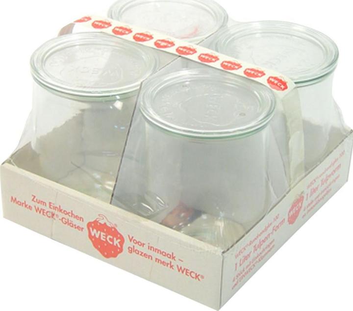 Produktbild Weck Rundrandglas Tulpe 100 (4 Stk., 1 l)