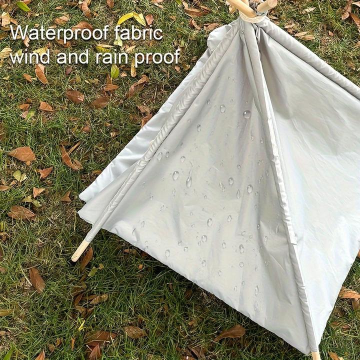 Produktbild Alopini Wasserdichtes Tipi-Zelt für Haustiere - Modernes Design, abnehmbar und warm für kleine bis (Hund)