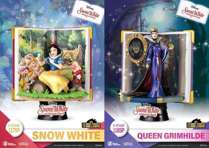 Beast Kingdom Disney Story Book Series-Snow White & Grimhilde Special Edition Set Diorama Stage D-Stage Figure Sta