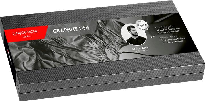Image du produit Caran d'Ache Graphite Line Geschenkbox (2.10 mm, B, F, H, 2H, 4h, 9B, HB, 6B, 3B, 18 x)