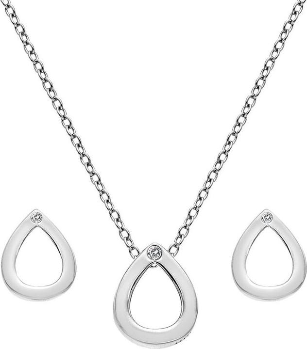 Image du produit Hot Diamonds Amulets SS135 Silver Jewelry Set (Necklace. Earrings)