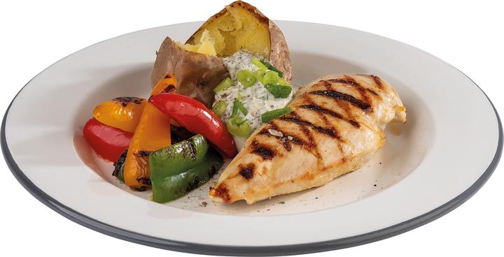 Produktbild APS Emaille-Teller flach, Durchmesser: 260 mm, 2er Set (2x, 26 cm)