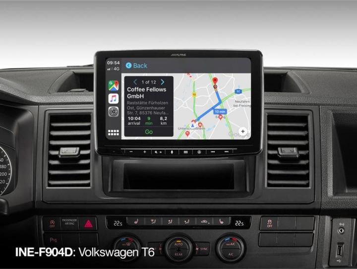 Actual product image Alpine INE-F904D |NavigationAuto -Radio |Apple CarPlay |Android Auto |AutonavigationDVD Auto |Tupfen (9")