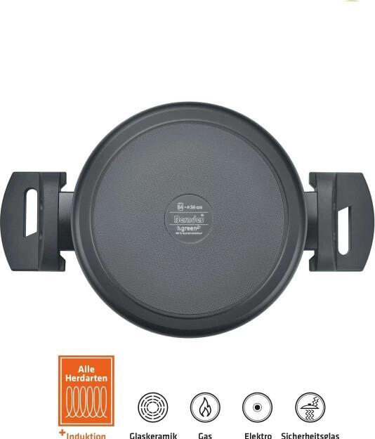 Produktbild Berndes Kochtopf Alu Recycled Induction 24 cm (24 cm, Kochtopf, Aluminium)