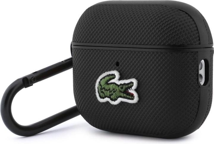 Actual product image Lacoste Case Petit Pique Croc Logo for AirPods Pro 3 black (Headphone sleeve)