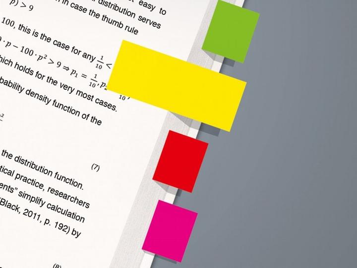 Actual product image Sigel Sticky notes neon (20 x 50 mm)