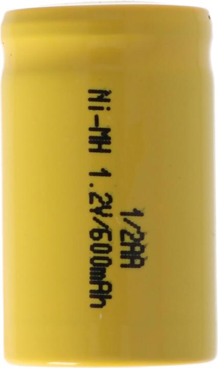 Actual product image AccuCell Akku 1/2AA (1 pcs., 600 mAh, Rechargeable battery)