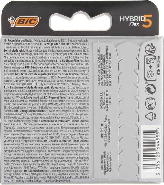 Immagine prodotto Bic Lame di rasoio Hybrid 5 4 pezzi (4x)