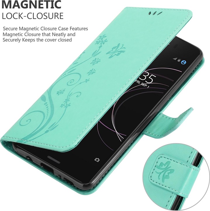 Immagine prodotto Cadorabo Custodia a libro floreale per Sony Xperia XZ1 COMPACT (Sony Xperia XZ1 Compact)