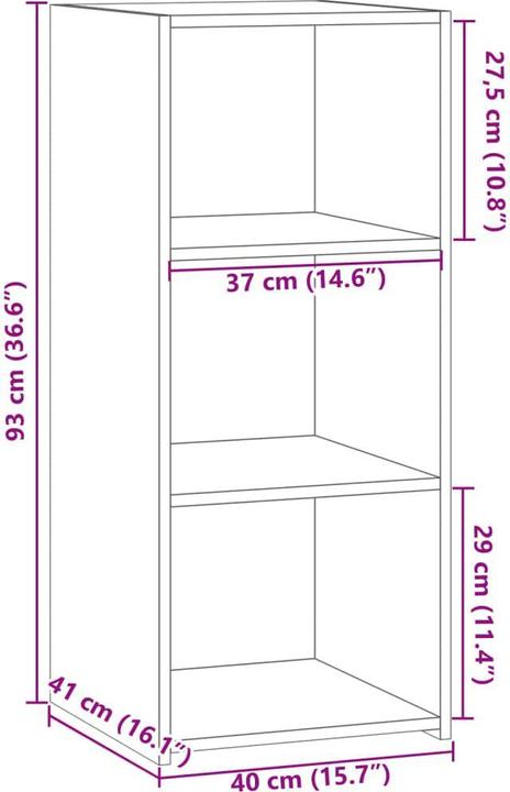 Produktbild vidaXL Sideboard (40 x 41 x 93 cm)