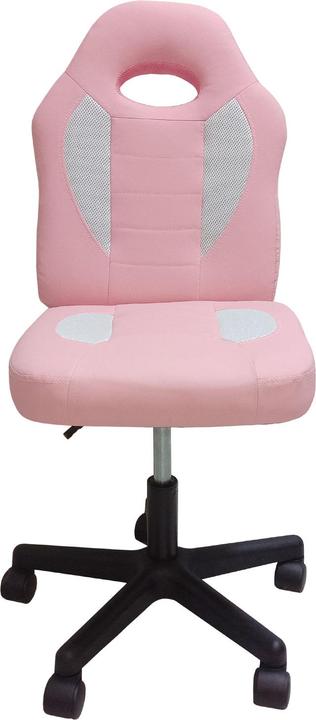 Produktbild HTI-Living Schreibtischstuhl höhenverstellbar 360°-Drehfunktion Rosa-Weiss (37.50 - 47.50 cm)