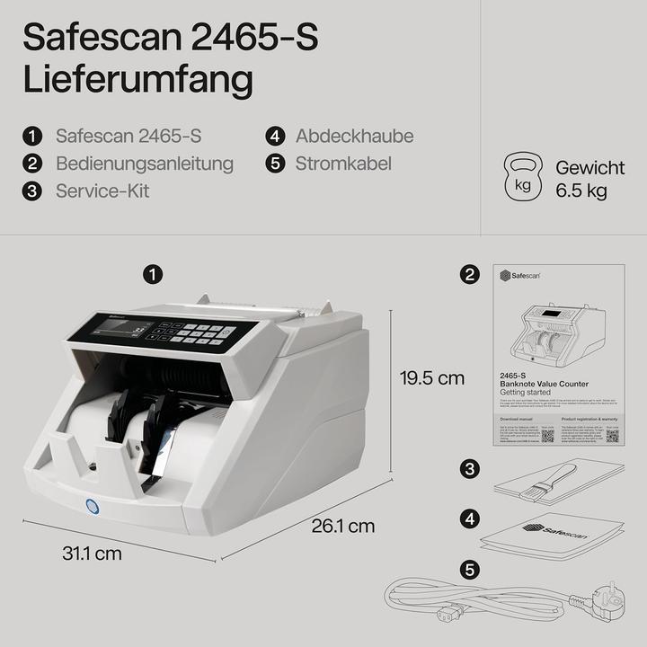 Actual product image Safescan 2465-S (Bank note counter)