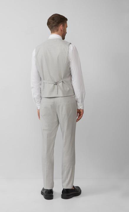 Actual product image S.Oliver Indoor-Weste s.O PURE: Doppelreihige Weste aus kariertem Stretch-Gewebe (56)