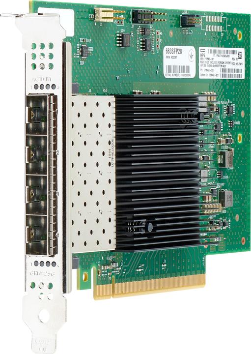 HPE E Intel Ethernet Adapter, E810-XXVDA4, 10/25Gb, 4-port, SFP28 (PCIe)
