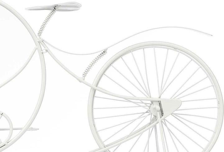 Actual product image Giftdecor forge clock large white bicycle
