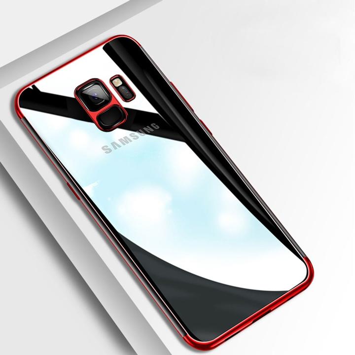 Produktbild König Design Handy Hülle Schutz Case für Samsung Galaxy S9 Durchsichtig Transparent Schwarz (Samsung Galaxy S9+)