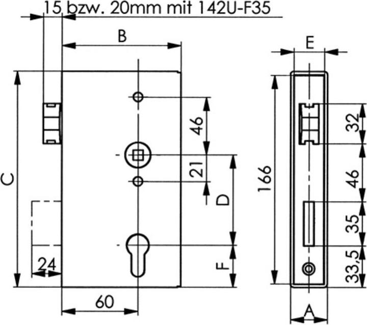 Actual product image Amf Lock case 140U