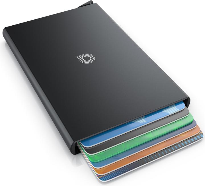 Actual product image Aplic Kartenetui, Karten Schutzhülle aus Alu für 6 Karten NFC / RFID Abschirmung Blocker aus Aluminium