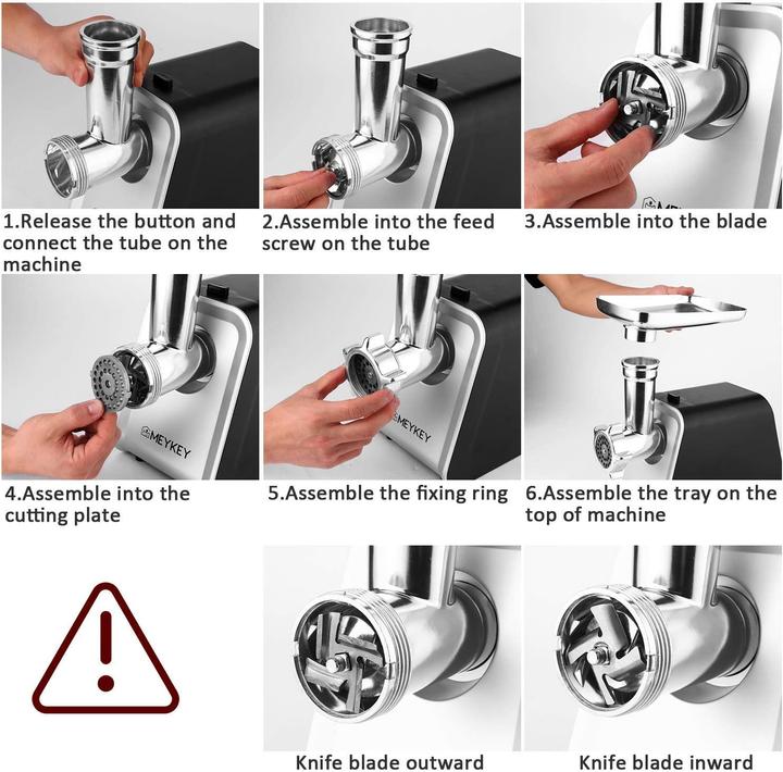 Actual product image Meykey Electric meat grinder
