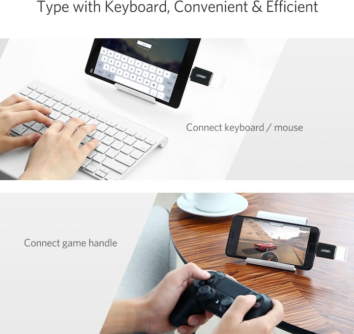 Image du produit Ugreen Adaptateur USB-C 3.1 vers USB-A 3.0 femelle (USB-A, USB-C, 28 cm)