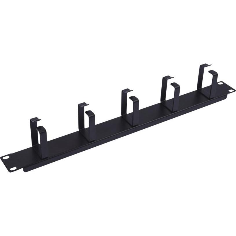equip 19" Kabeldurchführung 1U Panel Ausstattung sw, Accessori per armadio rack, Nero