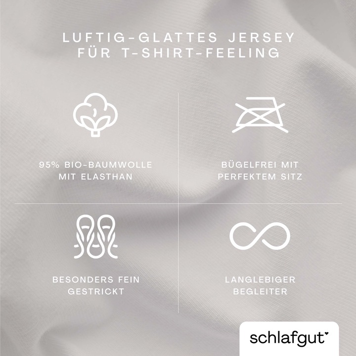 Produktbild schlafgut Knitted Jersey (Duvetbezug, 200 x 200 cm)