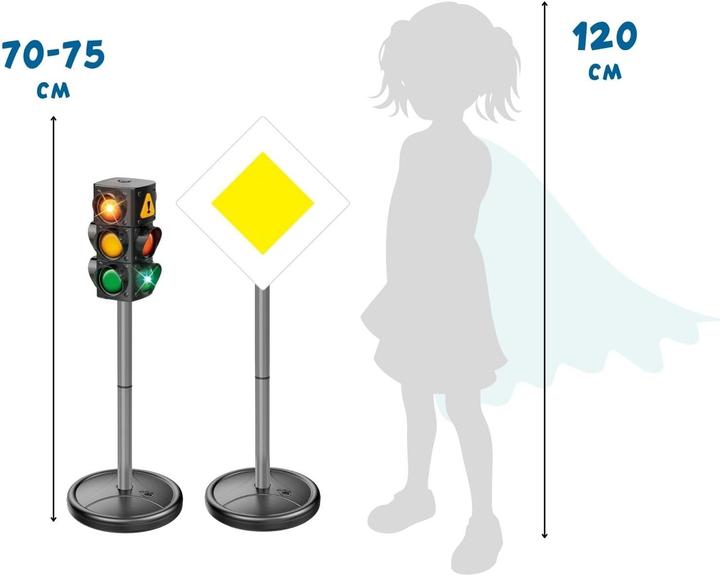 Actual product image Alldoro XXL Traffic Set (75 cm High, 21 Pieces)