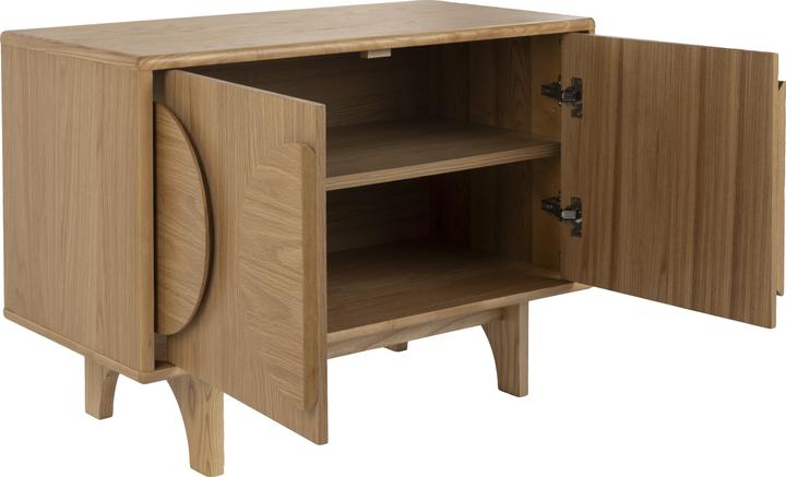 Actual product image Zuiver Sideboard Groove 2 Doors Natural Oak (82 x 40 x 58 cm)