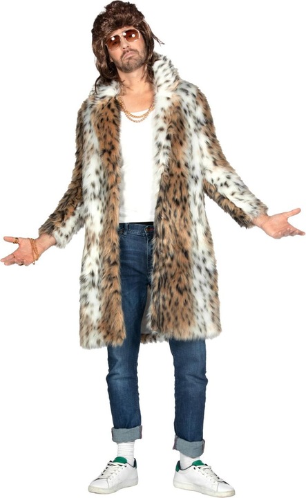 Immagine prodotto Wilbers Cappotto di pelliccia da uomo, Pimp Panther, lungo (XL)