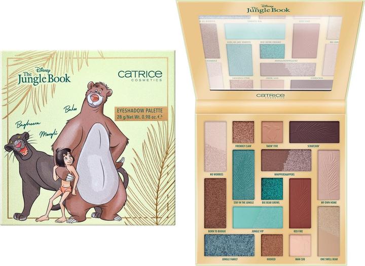 Actual product image Catrice Disney The Jungle Book Eyeshadow Palette 15 Colors Natural Intense Vegan (030 Mother Nature's Recipes)