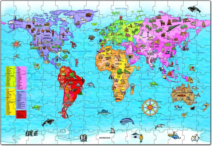 Image du produit Orchard World Map Puzzle & Poster (150 pièces)
