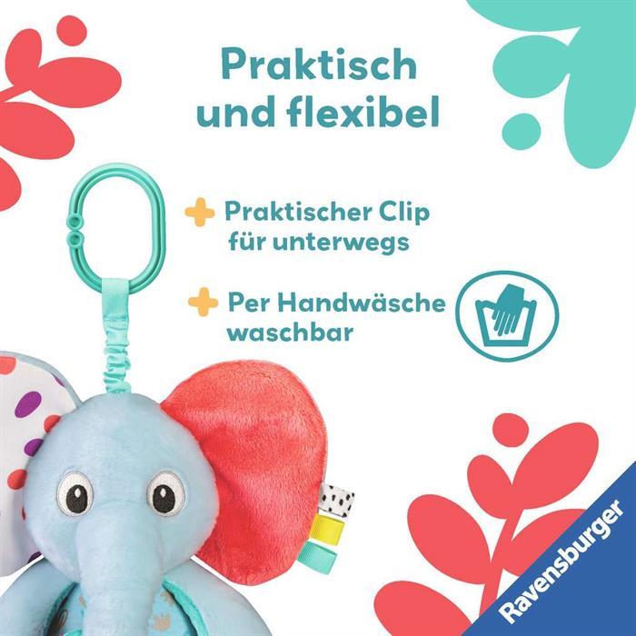 Immagine prodotto Ravensburger 4855 play+ explorer elephant, peluche con tanti effetti di gioco, per la casa e il lavoro.
