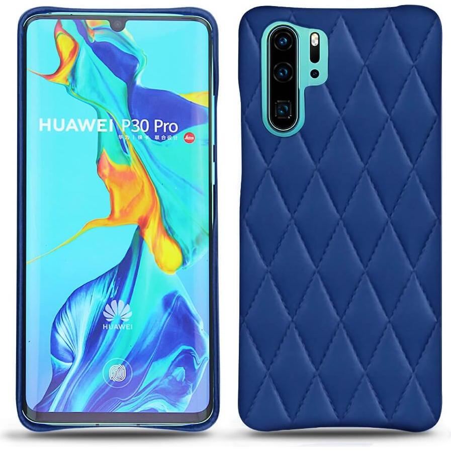 Noreve Lederschutzhülle (Huawei P30 Pro), Smartphone Hülle, Blau