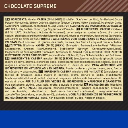 Produktbild Optimum Nutrition Gold Standard 100% Casein (Chocolate Supreme, 1 x, 924 g)
