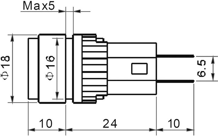 Produktbild Tru Components LED-Signalleuchte Rot 12 V/DC