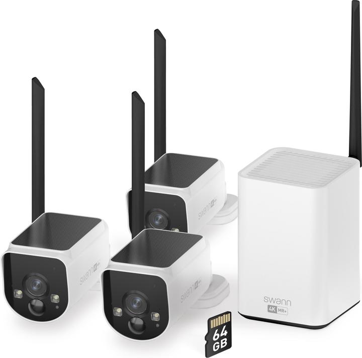Actual product image Swann MaxRanger4K Solar 3x Camera Security System beveiligingscamera GeÃ¯ntegreerd zonnepaneel (3840 x 2160 pixels)