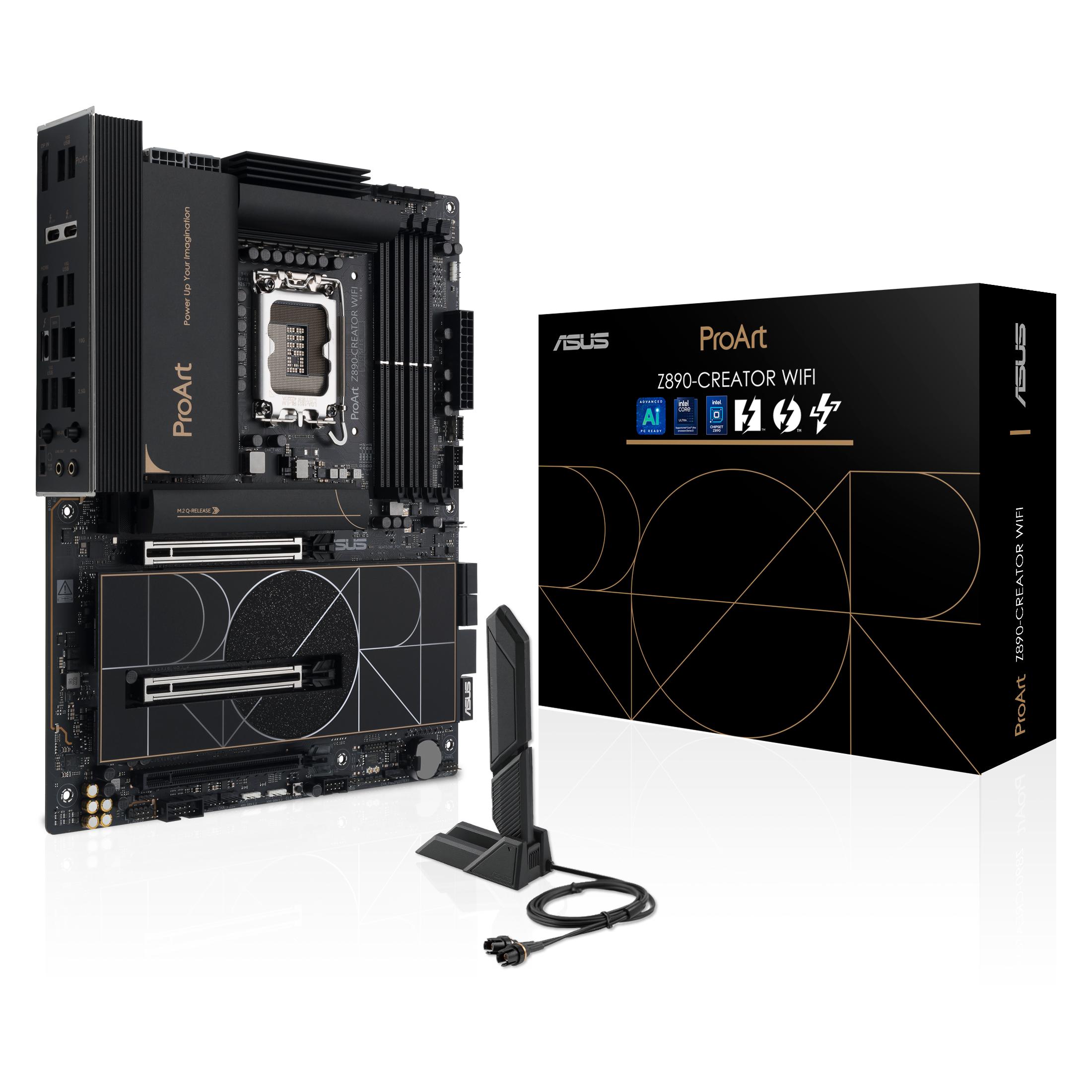 ASUS MB PROART Z890-CREATOR WIFI (Intel,LGA1851,DDR5,ATX) (LGA 1851, Intel Z890, ATX), Mainboard