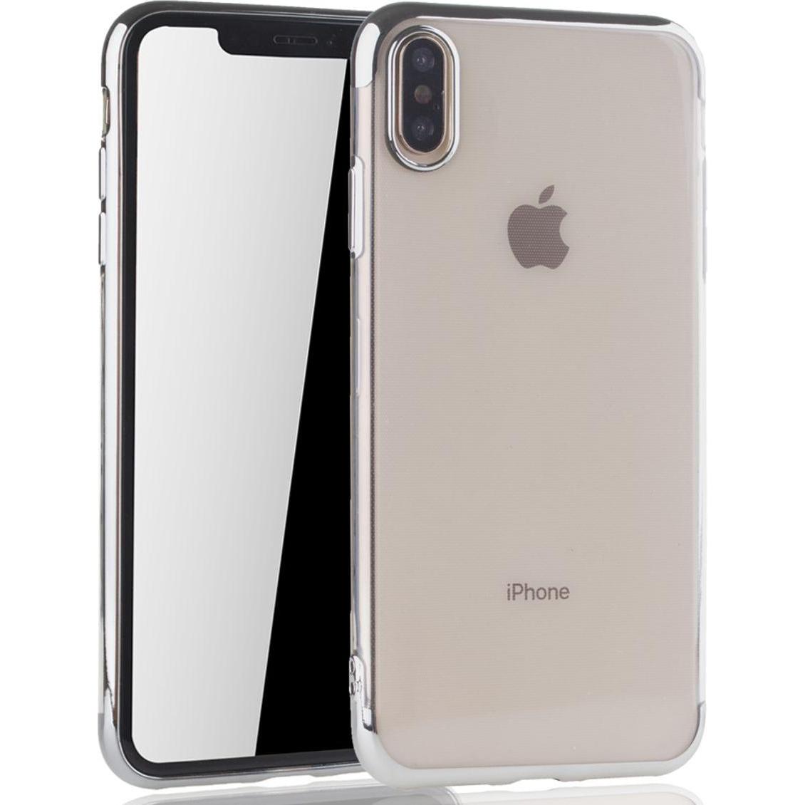 Thumbnail - König Design Handy Hülle Schutz Case für Apple iPhone XS Max Durchsichtig Transparent Silber (Apple iPhone XS Max), Smar...