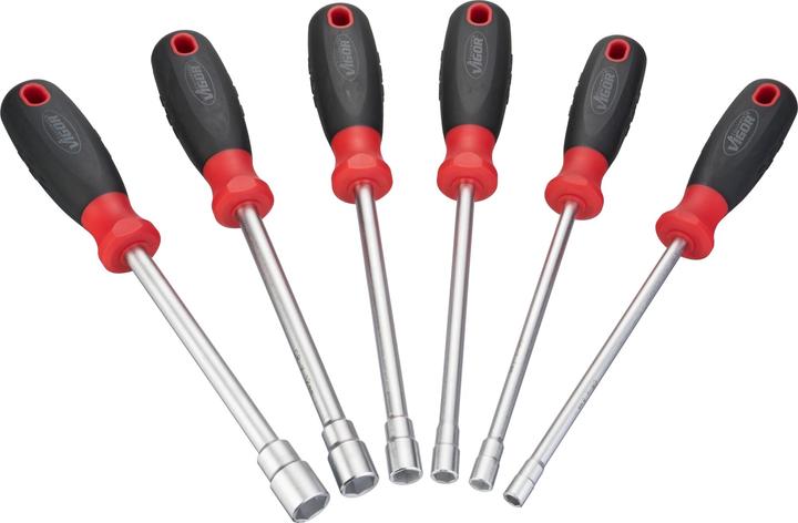 Actual product image Vigor Socket Wrench-Screwdriver Set 6pcs (External hexagon)