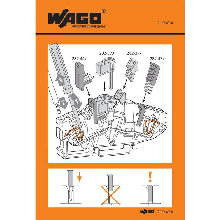 Actual product image Wago Handling sticker