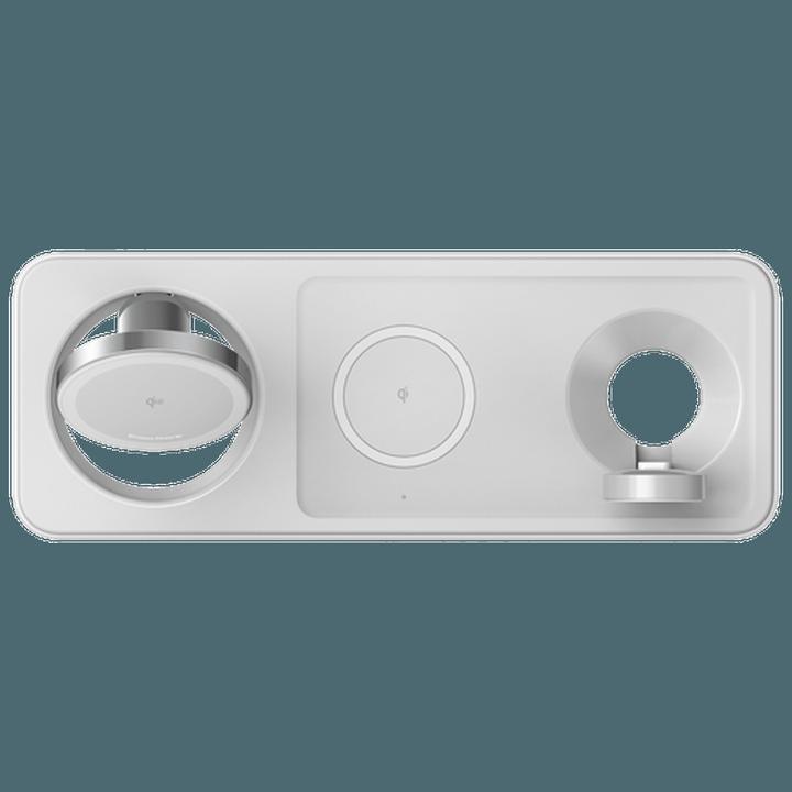 Actual product image Anker MagGo Magnetic Wireless Charger 15W, 3-in-1 Pad, White, EU Plug (25 W)