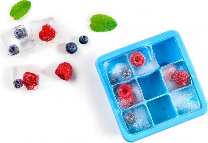 Produktbild Ibili Eiswürfelform mit Deckel 13 x 13 cm Eiswürfelform für 9 Eiswürfel mit Deckel