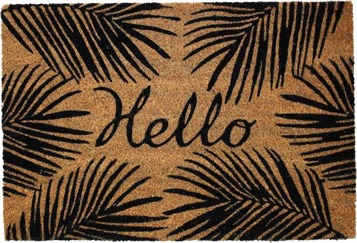 Actual product image Douceur D'intérieur rectangular doormat, 40 x 60 cm, printed coconut (40 x 60 x 1.5 cm)
