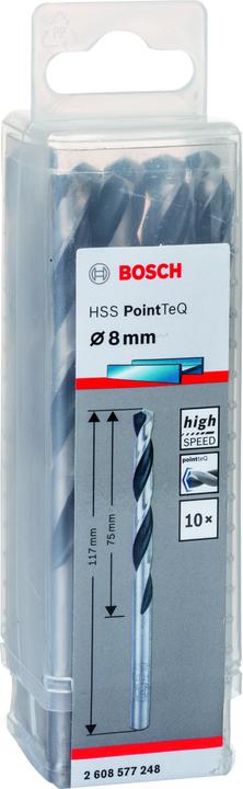 Image du produit Bosch Professional Zubehör Forets hélicoïdaux HSS PointTeQ (8 mm)