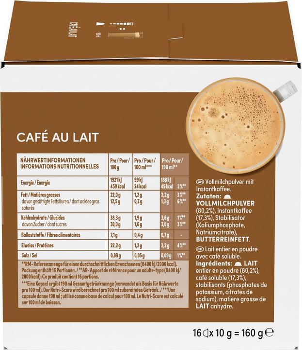 Produktbild Nescafé Dolce Gusto Café au Lait (16 x Port.)