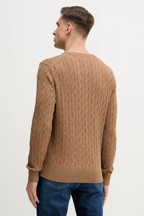 Produktbild Tommy Hilfiger Klassischer Baumwoll-Kabelpullover mit Rundhalsausschnitt (M)